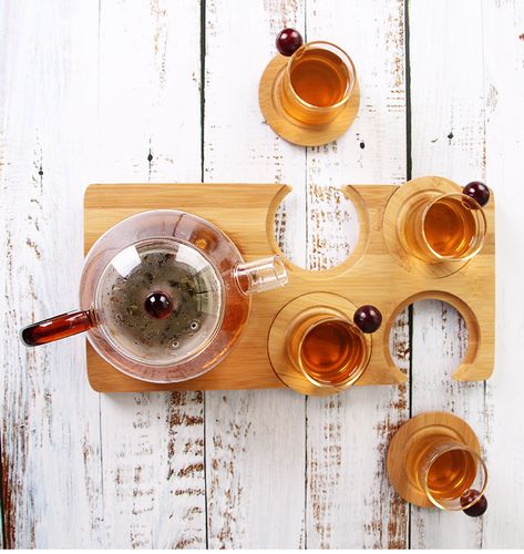 创意下午茶杯具套装欧式英式一壶四杯玻璃茶具家用公司茶具礼品