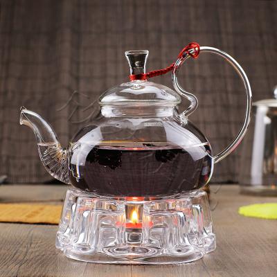 耐热玻璃茶壶加厚茶具套装花茶壶可加热耐高温高把壶过滤茶壶泡茶
